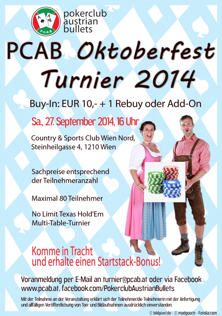 PCAB Oktoberfest Turnier 2014 Flyer